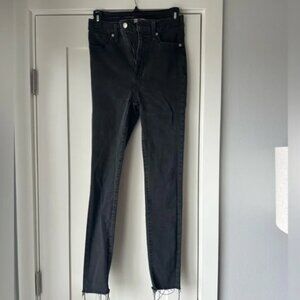 Madewell 11” high rise skinny jean - black